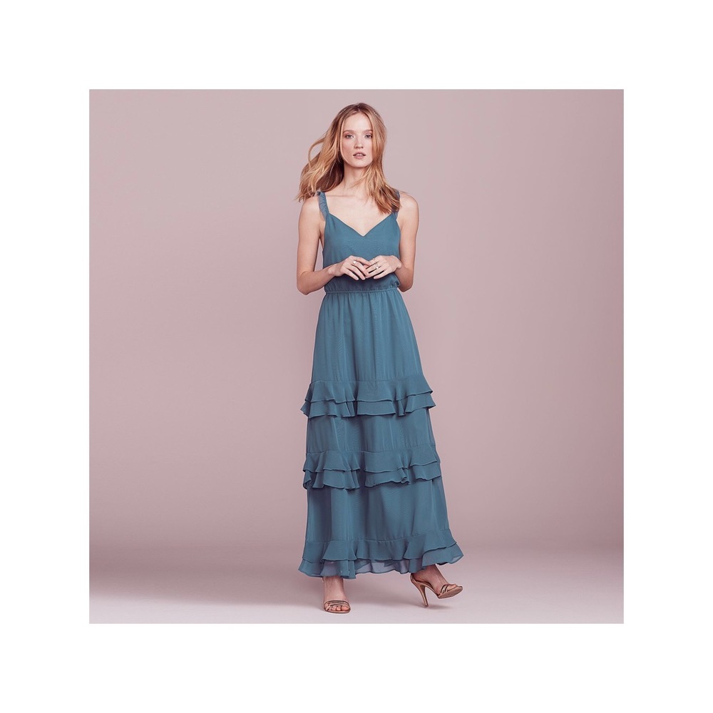 LC Lauren Conrad Ruffle Maxi Dress